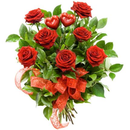Букет из роз "Пусть счастье длится долго" - купить с доставкой в Краснодаре