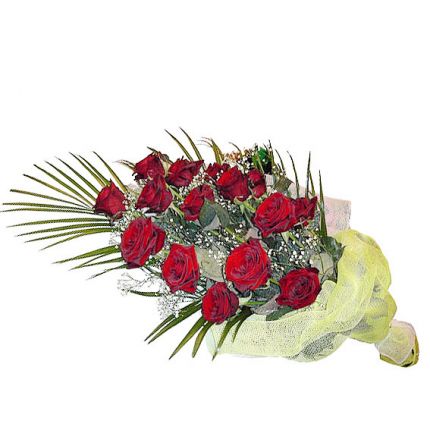 Траурный букет из алых роз купить с доставкой в Краснодаре